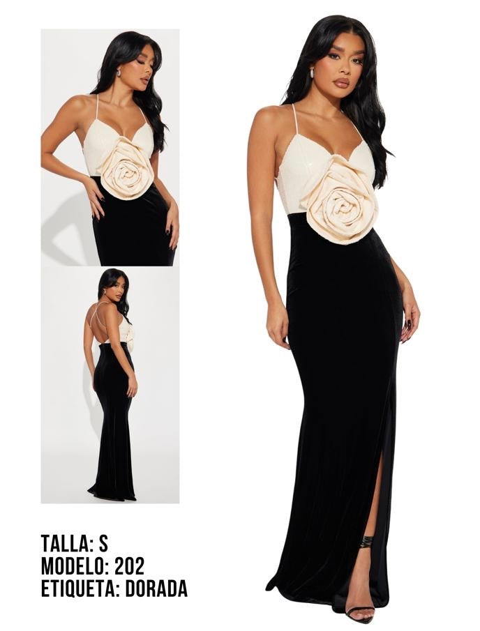 Vestido de renta talla S